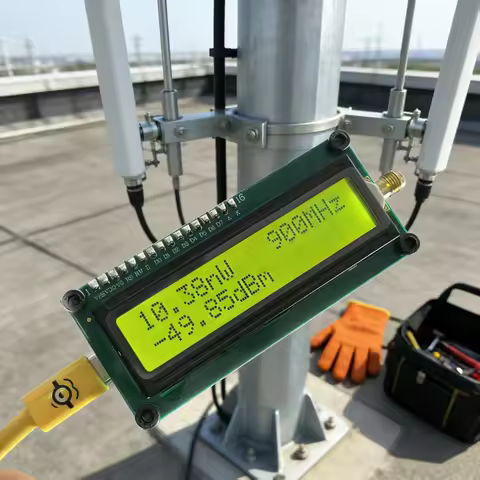 1Mhz-8Ghz AD8319 RF Power Meter ARW227 2.4Ghz Frequency Radio Antenna Amplifier Gain Signal Detector