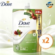 Dove 滋潤保濕 沐浴露(荷荷巴油檀香 補充裝) 大容量2x 640g 沐浴乳深層滋潤 木質調 日文版 平行進口 69728360