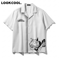 KEMEJA LOOKCOOL Bakugo MHA Men's Shirt Premium Short Casual Shirt