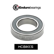 Enduro 61903 LLU/LLB CN- ABEC-5 Radial Bearing (CN Clearance) - 17x30x7 - Bicycle Bearing