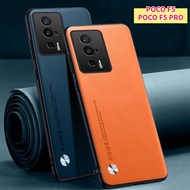 Poco F5 Pro Solid Color Mobile Casing For Xiaomi Poco F5 Pro F5Pro PocoF5 Pro PocoF5Pro 5G Luxury Leather Simple Thin Soft Phone Case Matte Texture Shockproof Protect Back Cover