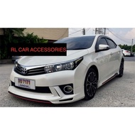 Toyota Altis 2014 2015 2016 kantarar bodykit body kit front side rear skirt lip diffuser cover