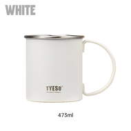 【AUTHORIZED DEALER】TYESO TS-8845 Classic Insulated Thermal Office Cup 473ml With Handle 304 Stainles