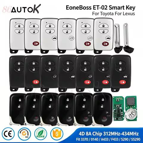 Generable Bluetooth Smart Key For Lexus IS250 IS300C For Toyota Highlander Camry Corolla RAV4 Land C