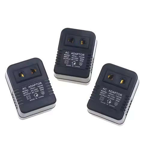 (.) EU US Plug Step Down Transformer Travel Adapter AC220V To 110V Or 110 To 220V Converter 50W Volt
