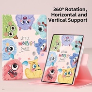 Full Cover Silicone Protective Case for iPad Air 6 Mini 7/5 10.9/9 Tablet Computer Anti-Fall Rotatab