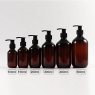 100ml /200ml /300ml /400ml /500ml Plastic Reusable Shampoo And Conditioner Bottles Empty Pump Refill