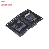 5PCS RJ45 Network Ethernet FEMALE SOCKET Vertical SMD SMT 8P8C female jack connector 180 degree