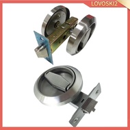 [Lovoski2] Round Knobs Ring Pulls Lock Parts Accessories Single Latch Tongue Outdoor Lock for Drawer