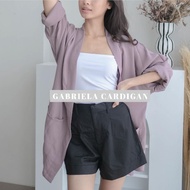 Korean free size brooch cardigan oversized cardigan shirt trendyWanita gabriela cardigan/