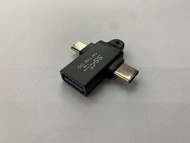ANG Type-C3.1 Male + MicroUSB2.0B Male to USB3.1A Female OTG Adapter