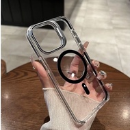 Premium Armor D30 Magnetic Safety Protect Clear Case For iPhone 17 16 Pro Max