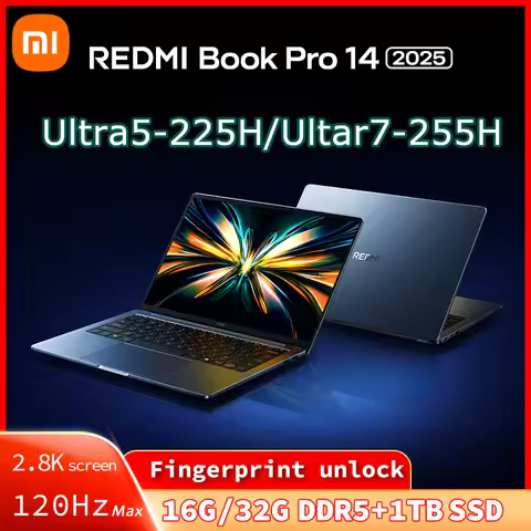 Xiaomi Redmi Book Pro 14 2025 Laptop Intel Core Ultra 7 255H/Ultra 5 225H 32G DDR5+ 1T SSD 2.8K 120H