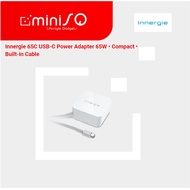 Innergie 65C USB-C Power Adapter 65W • Compact • Built-in Cable