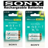 Sony CycleEnergy AA / AAA Ni-Mh Rechargeable Battery - Made In Japan