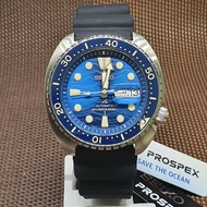 [Original] Seiko SRPE07J1 Prospex Automatic King Turtle Black Silicone Blue Diver's Watch