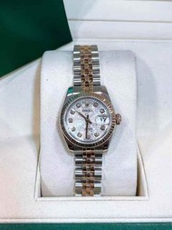👑[現貨]🔥🔥Rolex Datejust 勞力士日誌型系列 179171 銀白電腦鑽面 26mm表徑 間18k玫瑰金 自動機械 單表 rolex/rolex submariner/rolex day