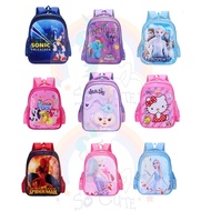 Trendy Hello Kitty Frozen Spiderman Princess Paw Pony School Backpack Bag Beg Sekolah