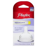 代購專區《Playtex》美國原裝 BPA Free 防脹氣拋棄式奶瓶專用-母體實感圓孔奶嘴【慢速0∼3M，快速3-6M】