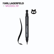 Karl Lagerfeld + Model co LONG-LASTING LIQUID LINER + BEAUTY STAMP อายไลเนอร์ 1.5 ml.