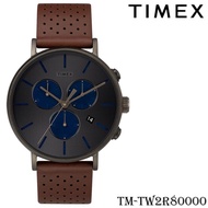 Timex TW2R80000 นาฬิกาข้อมือผู้ชาย สายหนัง สีน้ำตาล