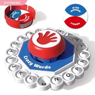ZHOMKI89 Crazy Words Board Game, ABS Quick Thinking English Board Game, Funny Fast Paced Puzzle Toy 
