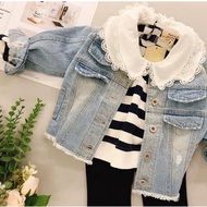 WNkids Unisex Fashionable Heavy Craft Denim Jacket Children Children's