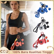 GANTUNGAN Gym Keychain, Barbell Keychain, Barbell & Dumbell Model, Creative Sports Keychain
