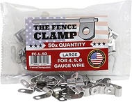 The Fence Clamp (50x) - Large Hog Cattle Panel Clips (2, 4, 6 Gauge) - Wire Fence Clip