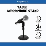 Adjustable Table Mic Stand Desktop Table Karaoke Meeting Live Zoom KTV Microphone Pemegang Mikrofon