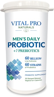 Vital Pro Naturals - Men's Daily Probiotic Plus Prebiotics 30 Capsules