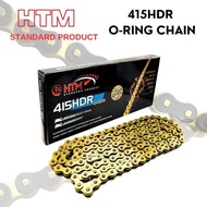 HTM 428HDR/415HDR O-RING CHAIN 132L HTM GOLD CHAIN HEAVY DUTY RACING HTM
