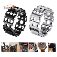 [Baoblaze] 29 in 1 Tread Bracelet Multifunction Tool Outdoor Bolt Driver Kits Travel Wearable Bike