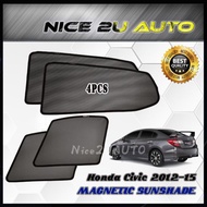 Honda Civic 2012-2015 Carfit Magnetic Sunshade - 4 Pcs