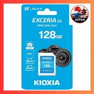 [Directly from Japan]KIOXIA Exceria G2 SD card 128GB【Prime Japan】