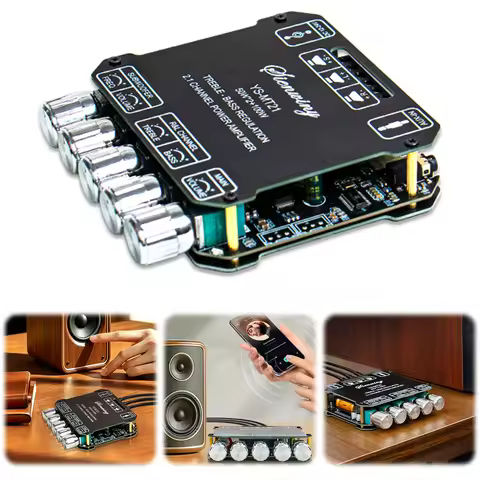 YS-MT21 2.1 Channel BT Amplifier Board Digital Audio Power Amplifier Module Car Audio BT Amplifier f