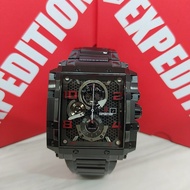 Jam Tangan Pria EXPEDITION 6757 TALI BESI HITAM FULL ORIGINAL