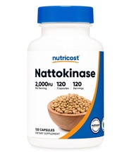 นัตโตะไคเนส ถั่วหมักญี่ปุ่น Nutricost Nattokinase 2000 FU 120 Capsules