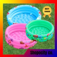 Woobbies 3 Rings Inflatable 90CM Round Pool Kids Swimming Pool