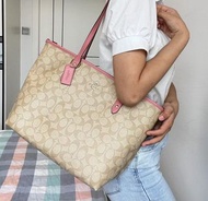 閒置全新❗️祖國版Coach蔻馳F58292拉鍊購物袋 香港發貨