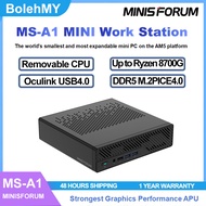 MINISFORUM MS-A1 Removable Strongest Graphics APU up to AMD 8700G expandable on the AM5 platform MIN