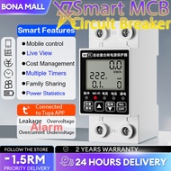 Circuit Breaker Smart MCB Breaker WIFI TUYA Electricity meter Scheduled switch Security alert
