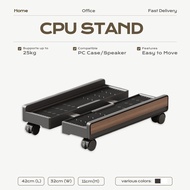 Mobile Tower PC Stand with 4 Casters | Adjustable Size PC Tower Base Rack for Home/Office/Game Room