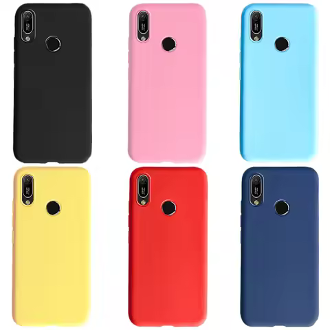 For Huawei Y6S Y6 2019 Bumper Soft Cover TPU Matte Silicon Phone Case For Huawei Honor 8A Y6 S Y6 Pr