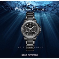 *Ready Stock*ORIGINAL Alexandre Christie 9205BFBEPBA Black Stainless Steel Multi-Function Sport Design Ladies Watch