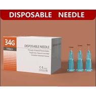 10-50-100pcs Beauty needle 34G1.5mm 34G2.5mm 34G4mm 34G6mm Sterile Hypodermic Needle Local sellers