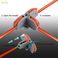 Wuni T-type Quick Wire Connecter Lever Nuts Compact Push-in Wiring Terminal Block