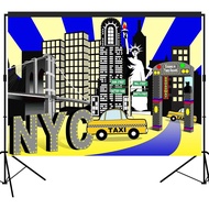New York City Times Square Party Backdrop Large Banner Decoration Dessert Table Photography Backgrou