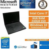 Dell Inspiron 15 3542 Core i7-4200U Gaming Laptop Core i7 #Ram 8GB # SSD 240GB Screen Size 15.6 inches