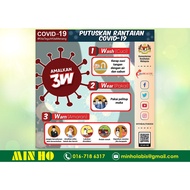 SOP Poster Putuskan Rantaian Covid-19 3W